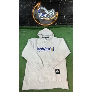 NWT J. America Niagara Power Baseball Gray Hoodie Sweatshirt Men's Size XXL 2XL‎